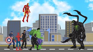 Marvel's Avengers: Hulk - Spiderman - Ironman - Black Panther vs Evolution of VE