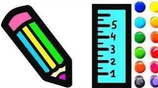 Bolalar Uchun Qalam Rasm Chizish How To Draw A Pencil And Ruler Draw A Pencil For Children
