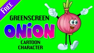 Onion पयज Animated Vegetable Green Screen Animation Cartoon Copyright Free Character All Poses