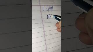 Lena Name Logo