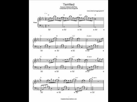 Terrified (Piano Solo and sheet music)