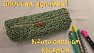 Okullar Açılıyor Kızıma Ördüğüm Yapımı Kolay Kalemliği Siz De Örebilirsiniz Adım Adım