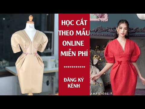 PHẦN 2 : CÁCH CẮT TAY CẦU VÔNG / LY KIỂU CLB HỌC MAY VÁ ONLINE MIỄN PHÍ (Toàn Quốc)
