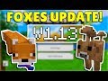 MCPE/BEDROCK 1.13 FOXES & STRUCTURE BLOCK UPDATE! - OFFICIALLY Released!