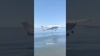Cessna 152 Makes Emergency Water Landing On Beach