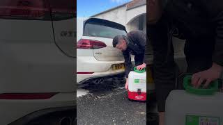 Cleaning A Really Dirty Vw Golf Gtd #Shorts
