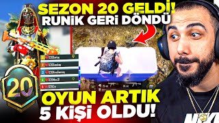 OHA 😮 OYUN ARTIK 5 KİŞİLİK OLUYOR!! YENİ SEZON 20 GELDİ ESKİ RUNİK MODU EFSANE!!