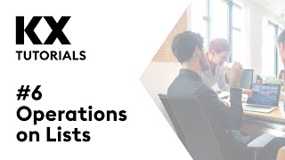 Intro To Kdb And Q Tutorial Operations On Lists