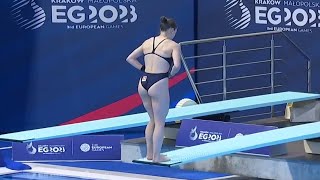 Michelle Luisa Heimberg Sui 1M Springboard Womens Diving European Game Krakow