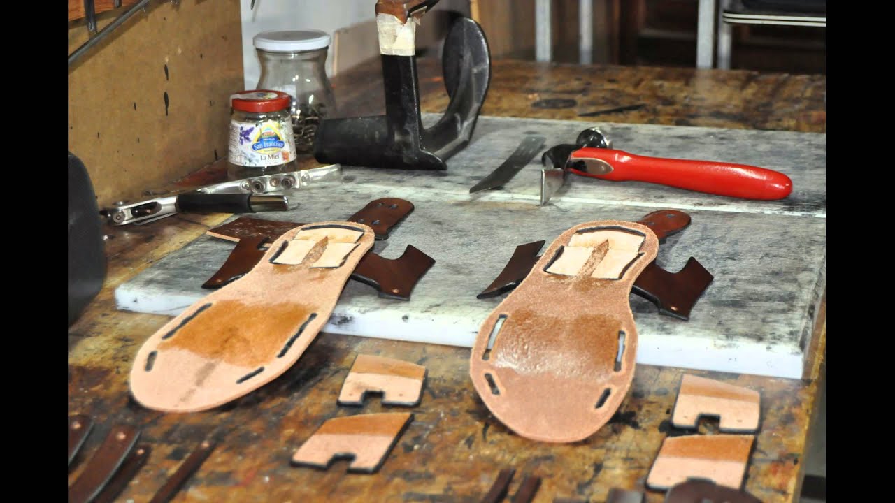 sandalias de cuero hechas a mano artesanales