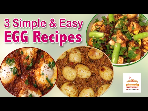 VIDEO : 3 easy egg recipes | egg curry recipe | egg masala curry recipe | egg korma | easy egg gravy - in this video ms. indira will teach you how to cook quick easily a hyderabadi special eggin this video ms. indira will teach you how to ...