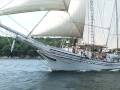 Title:Windjammer Heritage http://www.schoonerheritage.com/ Description:"Bold and beautiful "is a good opening line for any description of the Schooner Heritage, the newest vessel in the fleet. Capts. Doug & Linda Lee designed and built her in 1983. Capt. Doug is justifiably famous for his "yarns", all true I will attest. As one guest said, "the entertainment is free". Learn more about the Heritage here: www.schoonerheritage.com