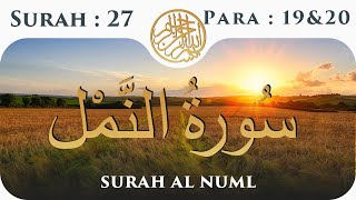 27 Surah An Naml | Para 19 & 20 | Visual Quran With Urdu Translation