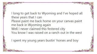 Watch Chris Ledoux Paint Me Back Home In Wyoming video