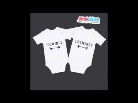 Funny Twin Baby Clothes & Outfits | Cute Twin Boy and Girl Romper/Onesies | Twin Baby Gifts