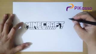 How to Draw Minecraft Logo