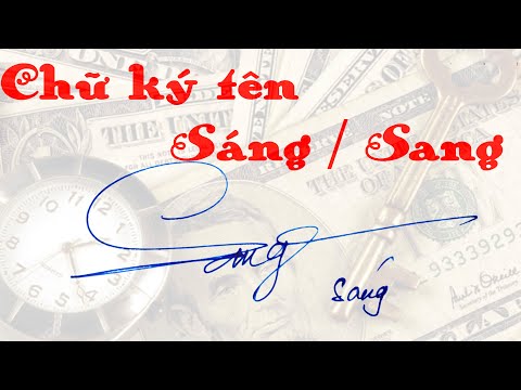 Ký tên Sang Sáng đẹp | 11 mẫu chữ ký tên Sang Sáng đẹp | chữ ký đẹp