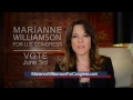 Marianne Williamson for U.S. House of Reps, CA District 33 - Vote June 3rd