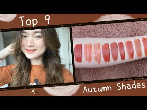 |SWATCH+REVIEW| Top 9 Tông Son Cam cho Mùa Thu ♡ ROSIE PHAM