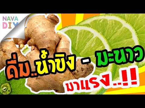 มาแรงมาก..!! น้ำขิง-มะนาว เครื่องดื่มเพื่อสุขภาพ พร้อมสูตรที่แสนง่าย..!!!