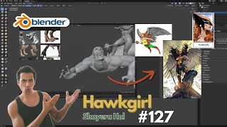Day 127 Blender Sculpting Hawkgirl Dc Comics - Creating Details For Byths Armor