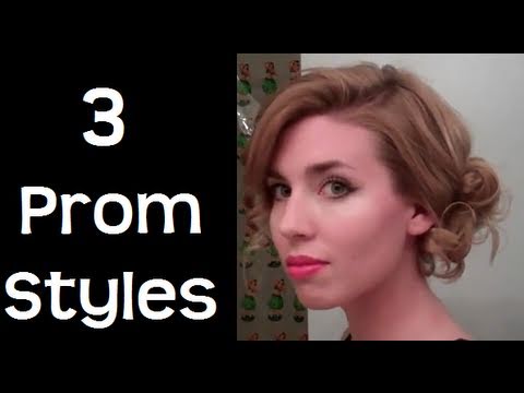 3 Easy Wedding / Prom Hairstyles - hairstyles for long hair & hairstyles for medium hair