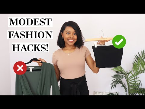 Modest Fashion Hacks ð How To Dress Modestly & Feminine ! - YouTube