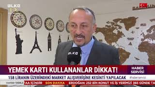 Yemek Kartlarina Düzenleme 06012025