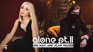 alan walker & ava max - alone pt. 2 | lyric  | whatsapp status | afx studio
