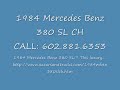 1984 Mercedes Benz 380 SL CH.wmv
