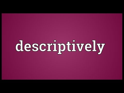 Header of descriptively