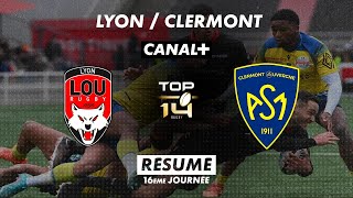 Le résumé de Lyon / Clermont - TOP 14 - 16ème journée