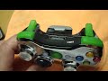 GREEN CHROME XBOX 360 CONTROLLER WITH LED THUMBSTICKS