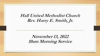 Hall UMC 11-13-2022 10am