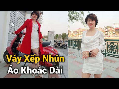 Mix đồ Váy xếp nhún với Áo khoác nữ | Bí quyết Mặc đẹp | Thời Trang Thủy