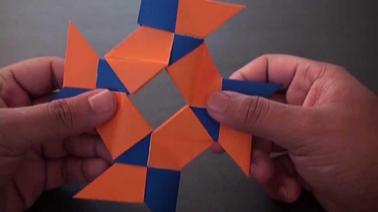 Origami Daily 353 8 Pointed Ninja Star (Frisbee) TCGames [HD] YouTube