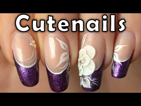 Here is my first 3D nail art design tutorial with acrylic resin to make
