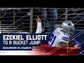 Ezekiel Elliott Scores &amp; Jumps In a Salvation Army Bucket to ...