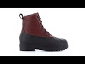 Iron Age Compound Men's 8" Black & Brown Rubber Vamp and Leather Shaft Waterproof Work Boot - IA9650