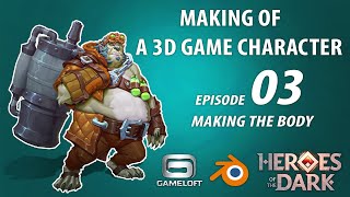 Making The Body - Create A Commercial Game 3D Character Episode 03