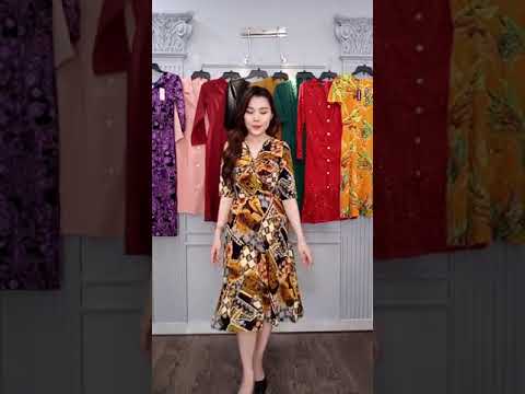 SALE BANH NÓC đồ Tết!! 25 Kiểu Đầm Đi Tiệc Dạo Phố Đẹp Đón Xuân Thời Trang Trung Niên Sang Trọng