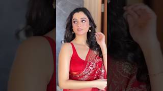 Darshana Banik In Sizzling Red Saree