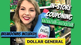 IN-STORE DOLLAR GENERAL COUPONING || 11/17/18 || PRINTABLE BREAKDOWNS INCLUDED