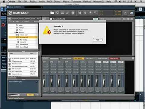 Kontakt 3 Output Config in Cubase - The Long Way