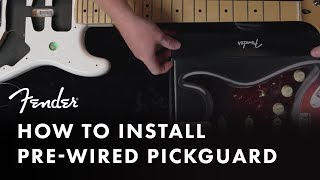 How To Install A Pre-Wired Pickguard | Fender