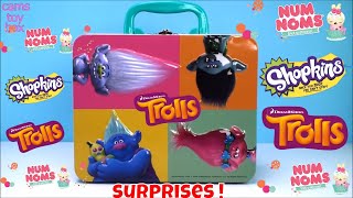 Surprise Toys Trolls Shopkins Num Noms Blind Bags Opening Review