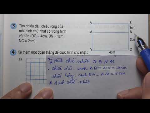 TOÁN LỚP 3 - SGK/ Trang 84 - HÌNH CHỮ NHẬT - Thầy Nhựt TV
