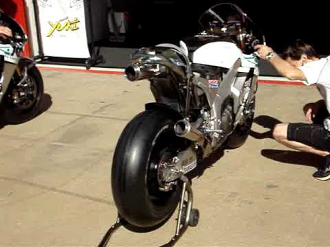 Moto Bike on Moto Gp Bikes Get Warmed Up