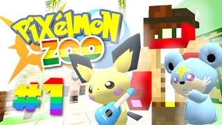 Pixelmon Zoo Sun and Moon - UKULELE PICHU?!? (Pixelmon Roleplay) #1