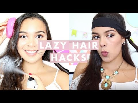 10 Lazy Girl Hair Hacks That Will Change Your Life - YouTube